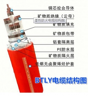 NG-A(BTLY)、WDZAN-BTLY 隔离型柔性矿物绝缘电缆 防火电缆